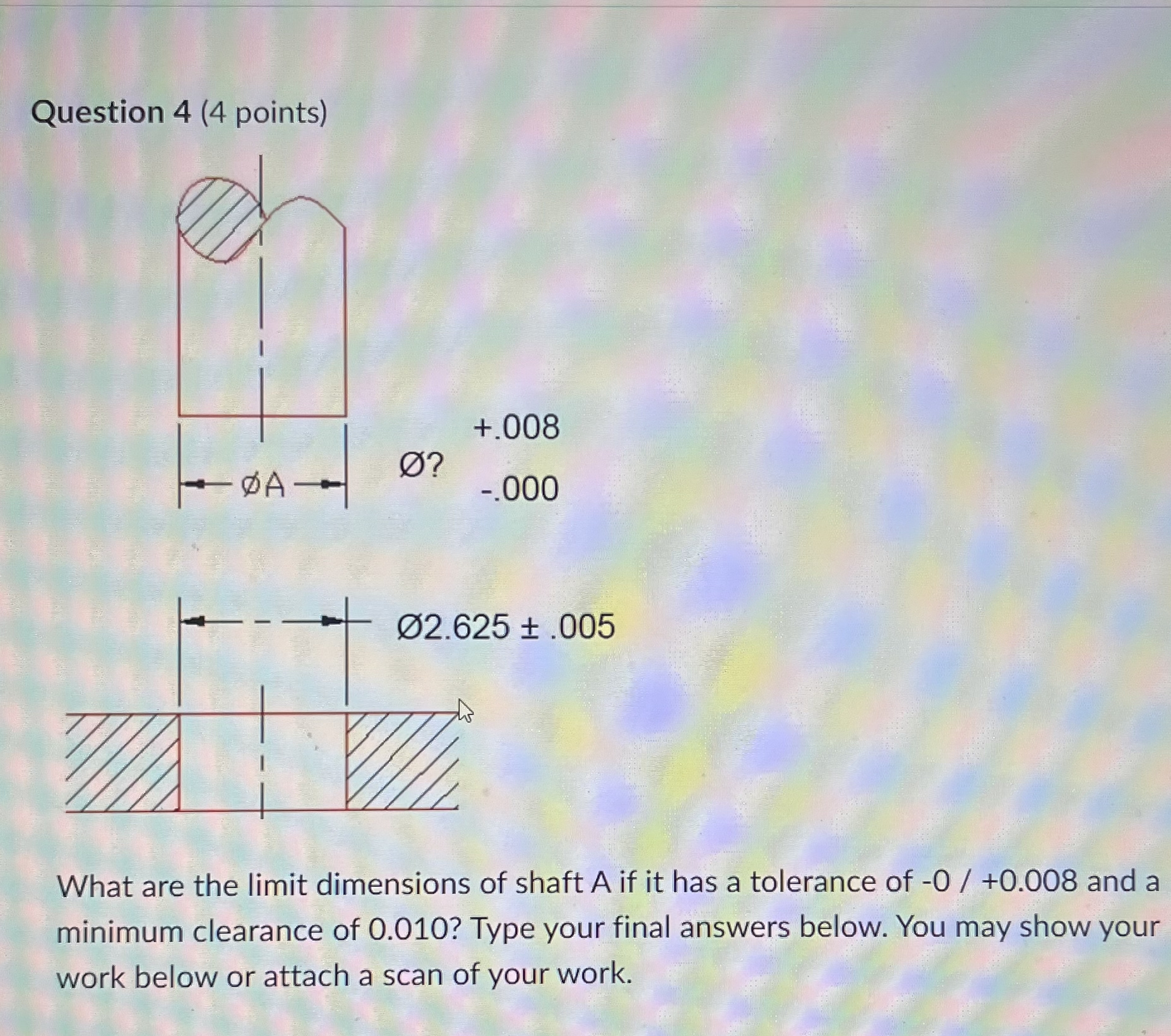 Question 4 ( 4 points ) O ? + . 0 0 8 - . 0 0 0 +