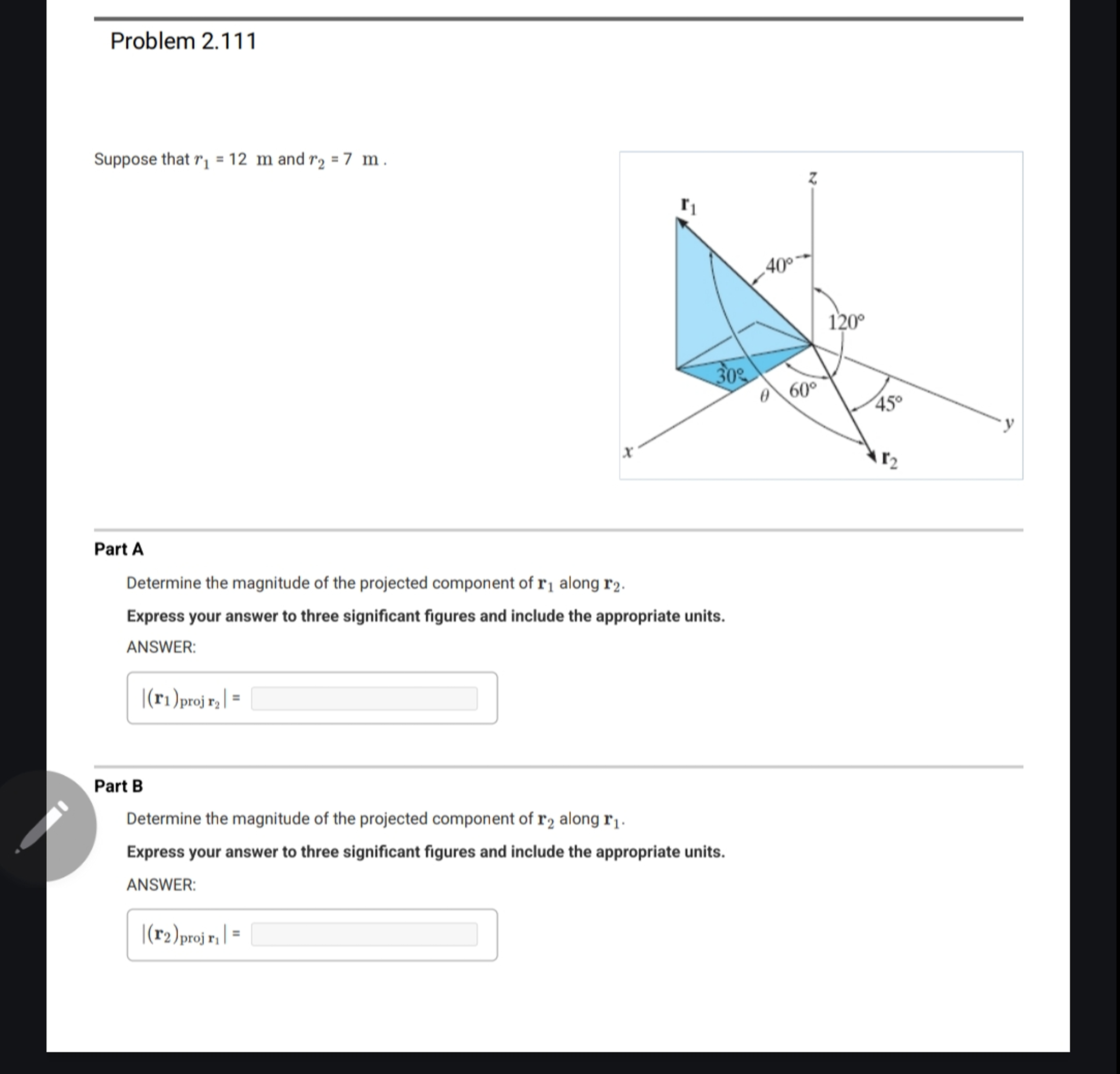 Problem 2 . 1 1 1 Suppose that r 1 = 1 2 m and r