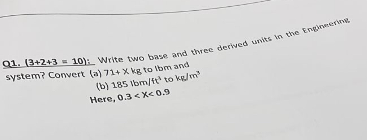 Q 1 . ) = ( 1 0 : Write two base and three