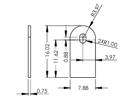 This piece will be attached to a lifting device,