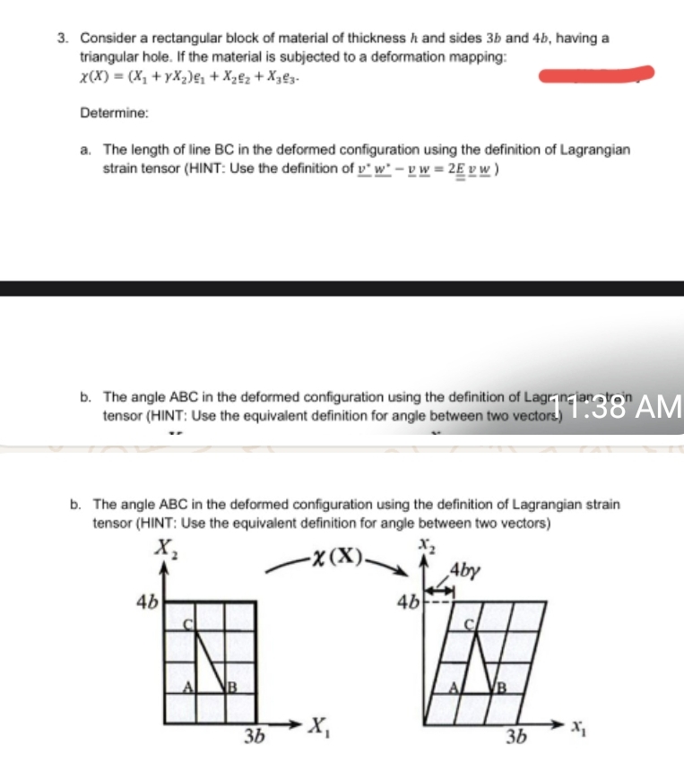 Consider a rectangular block of material of