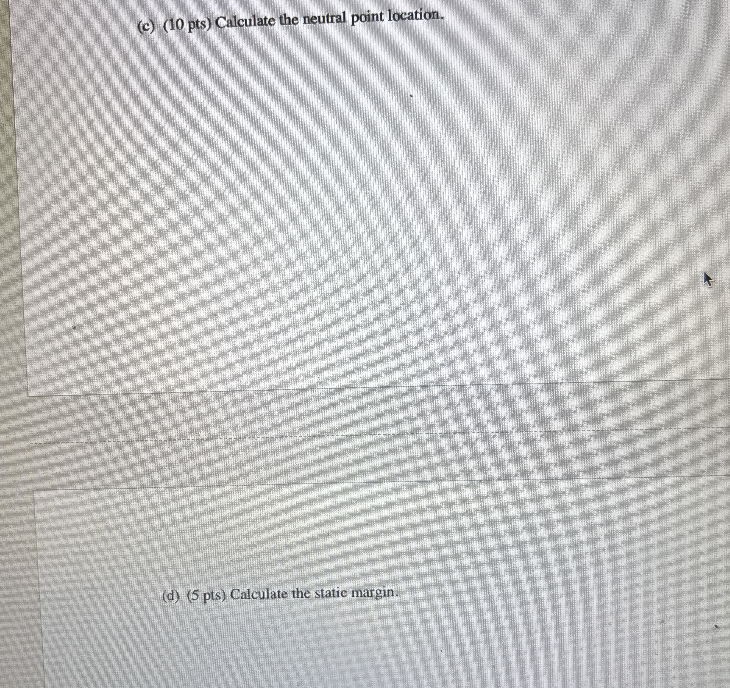 Problem 2 . ( 4 5 pts ) Consider a wing -