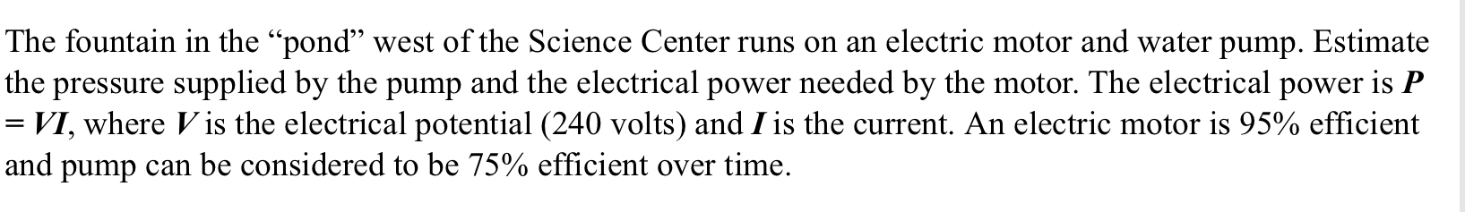 The fountain in the "pond" west of the Science