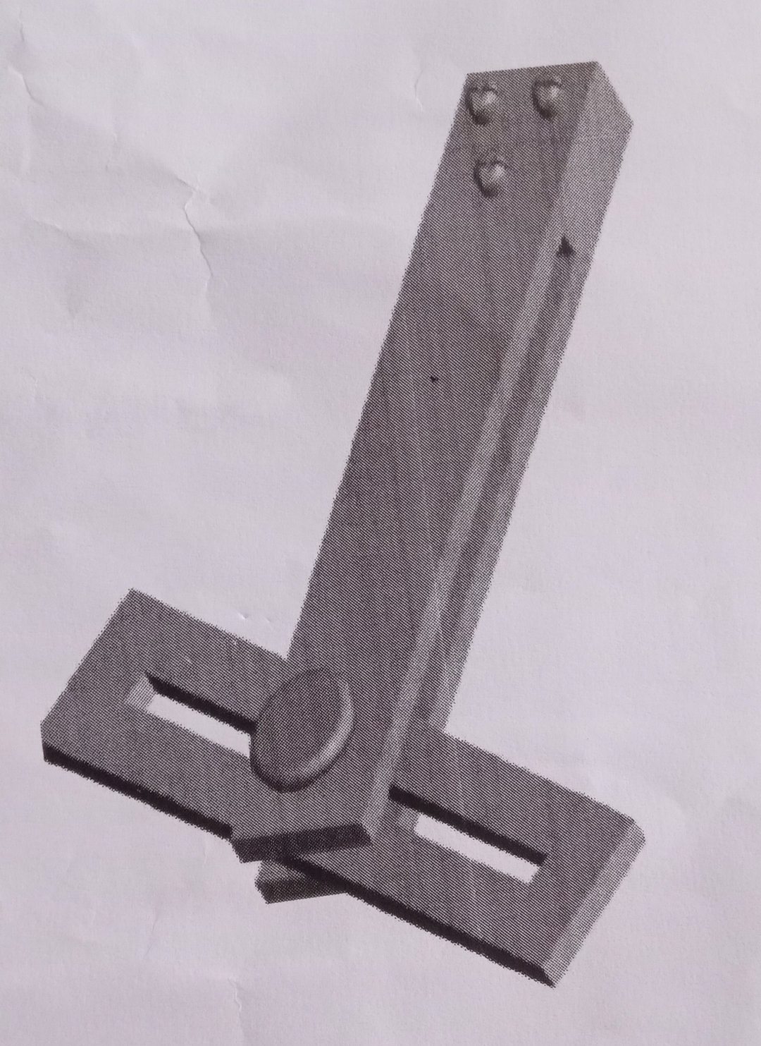 rough sketch for bevel protractor