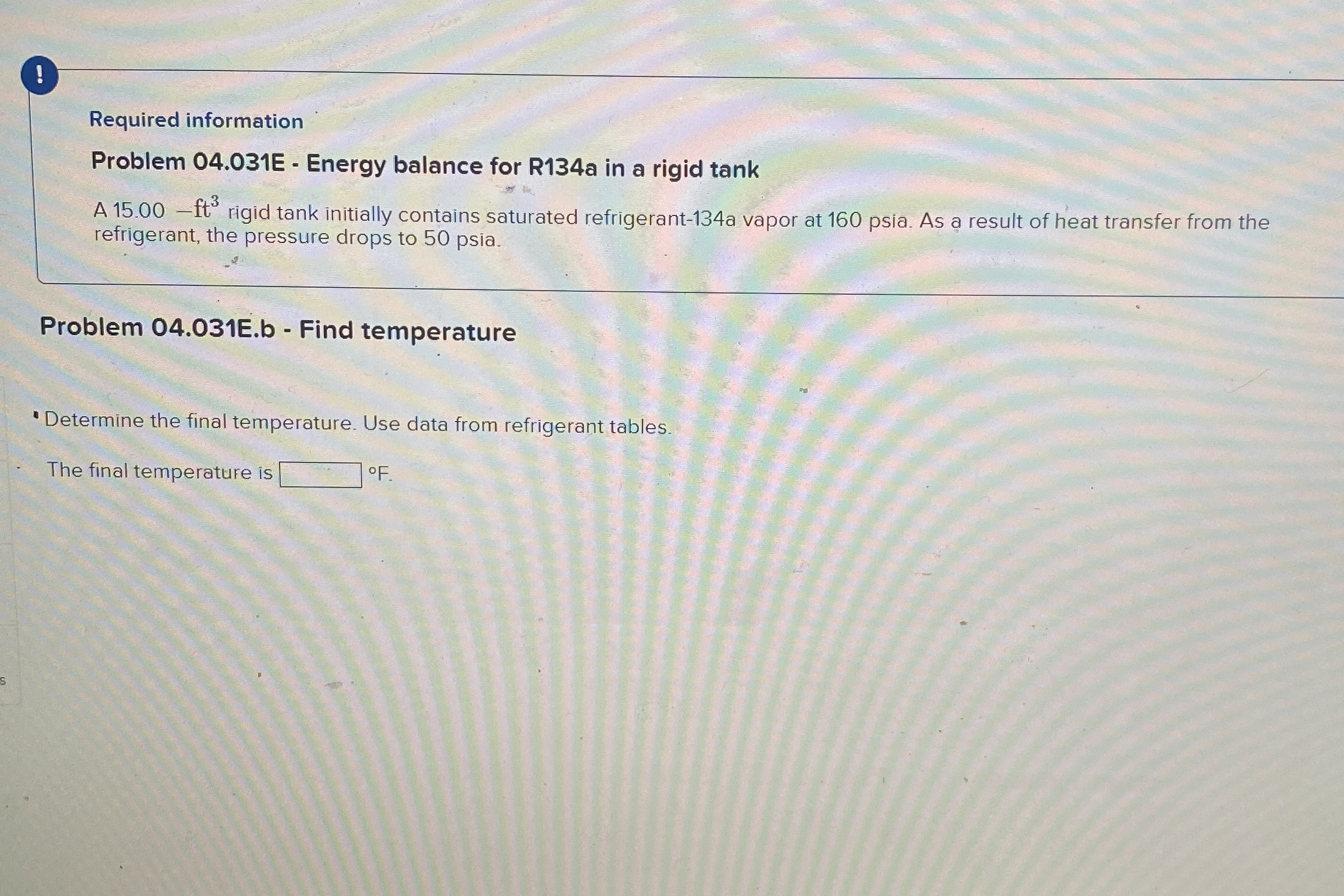 ! Required information Problem 0 4 . 0 3 1 E -