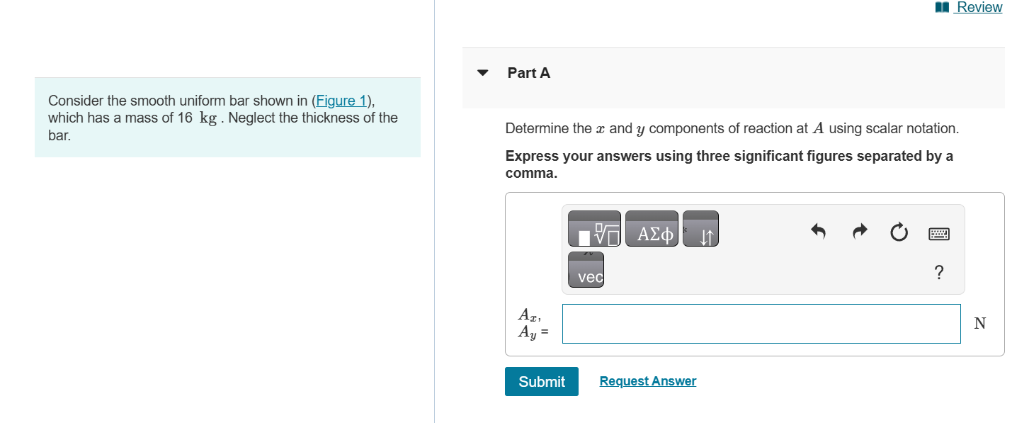 Consider the smooth uniform bar shown in ( Figure