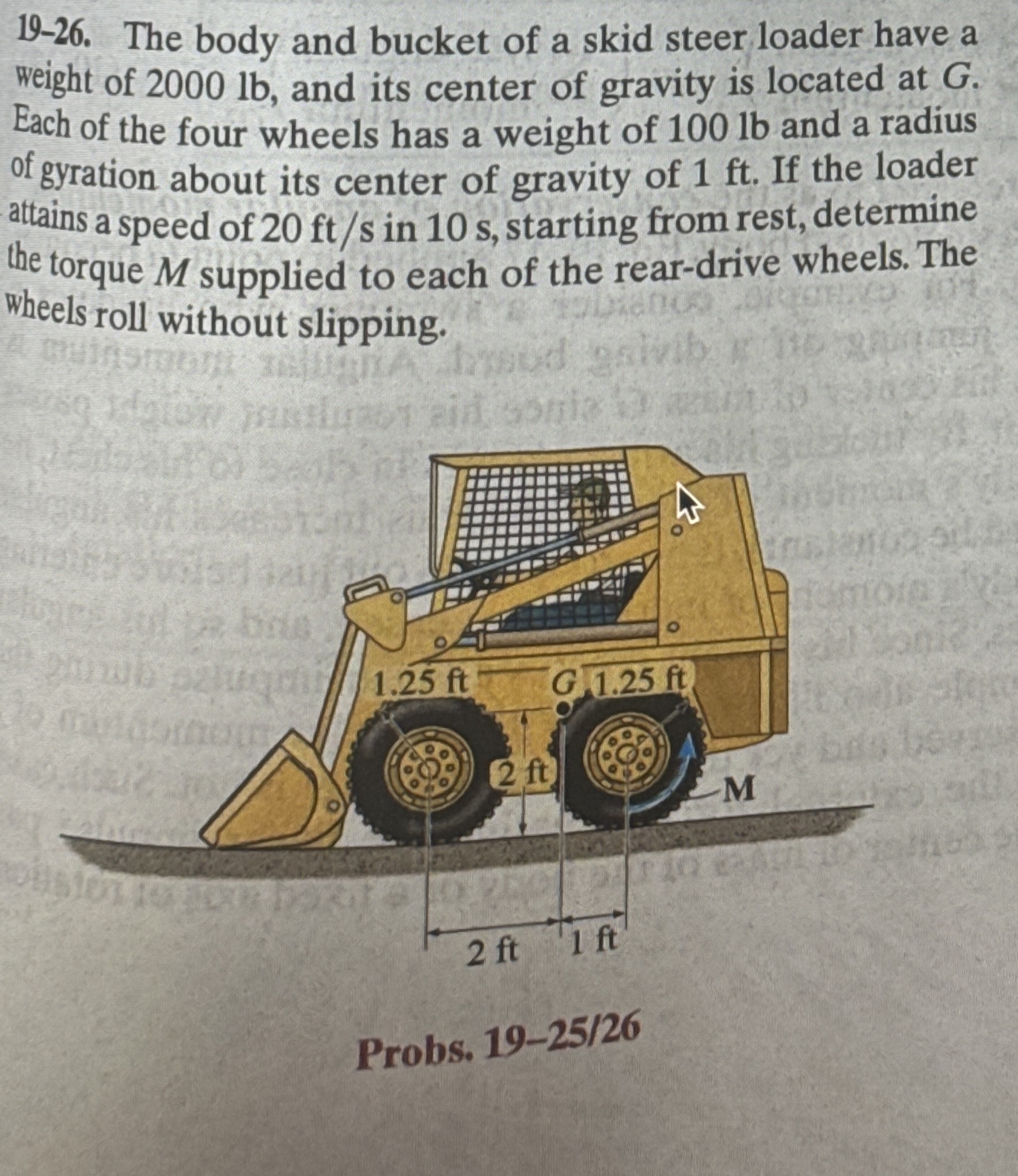 1 9 - 2 6 . The body and bucket of a skid steer