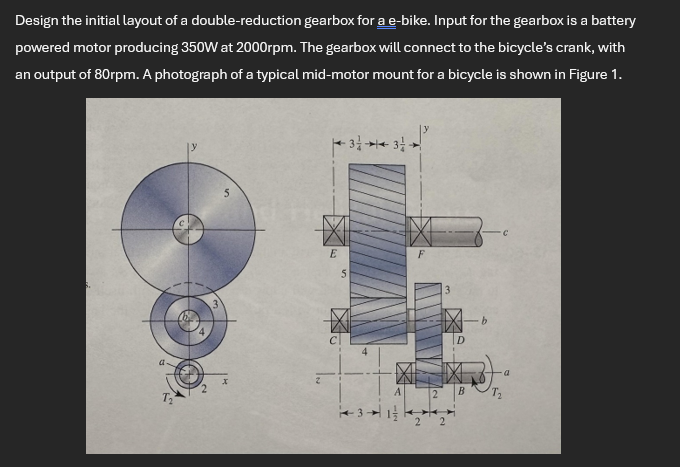 Design the initial layout of a double - reduction