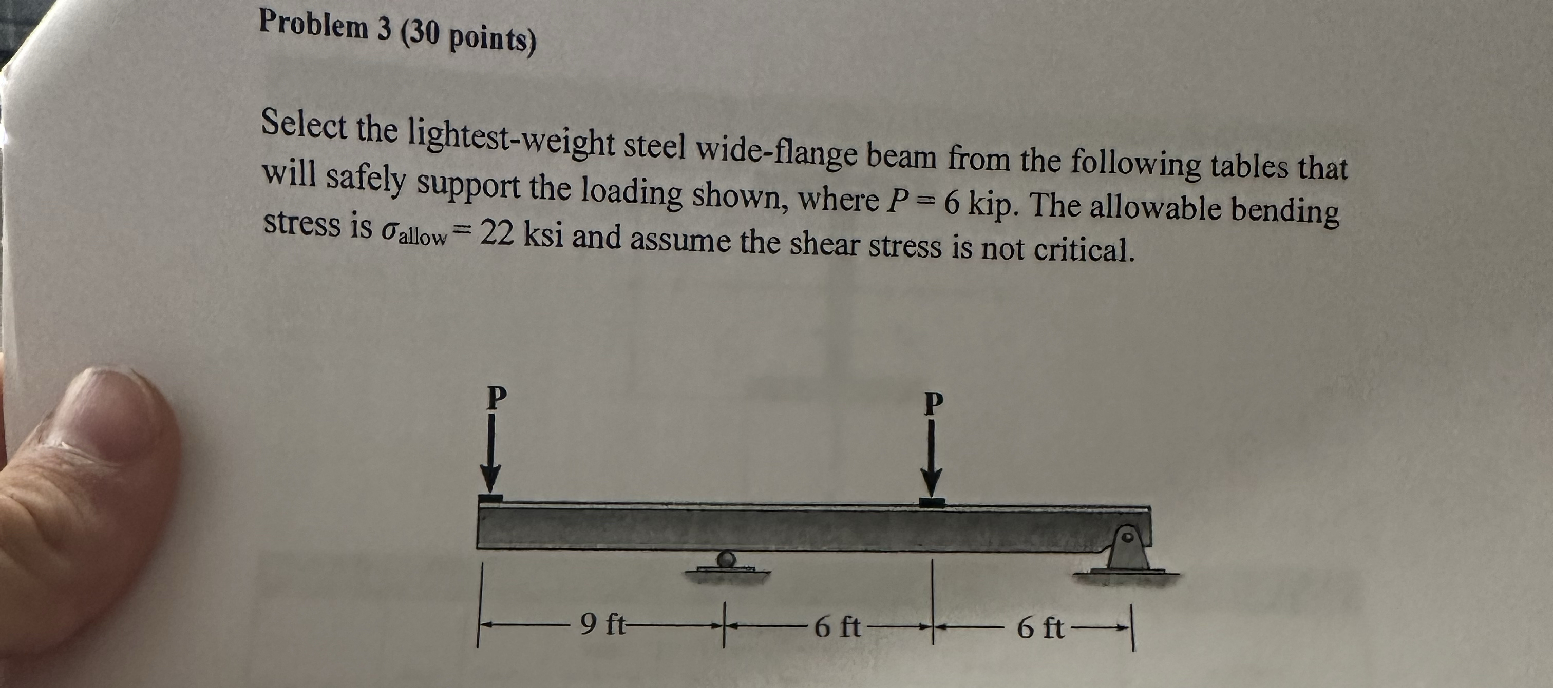 Tmulased Problem 3 ( 3 0 points ) Select the
