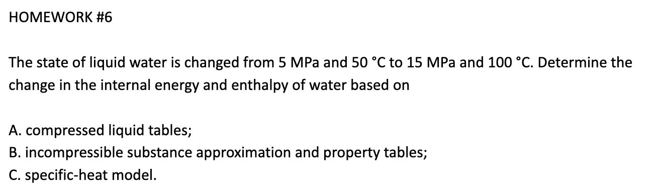 HOMEWORK # 6 Please help