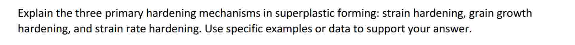 Explain the three primary hardening mechanisms in