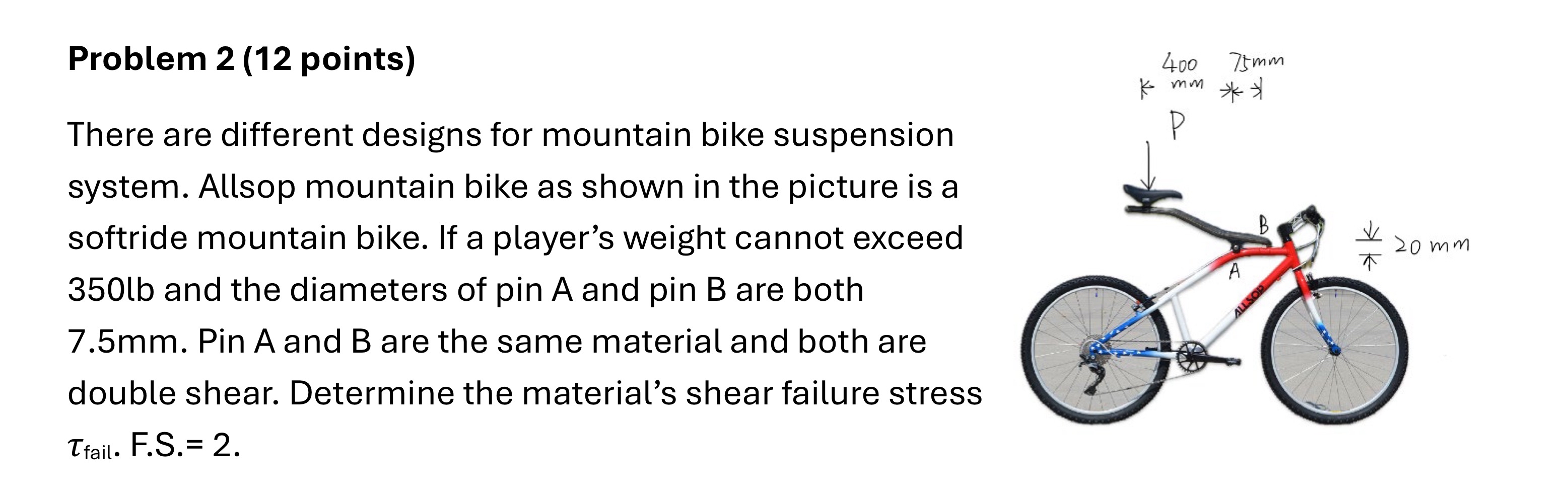 Problem 2 ( 1 2 points ) There are different