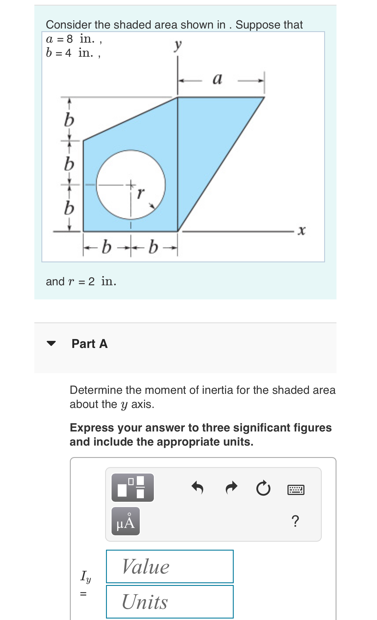 Consider the shaded area shown in . Suppose that