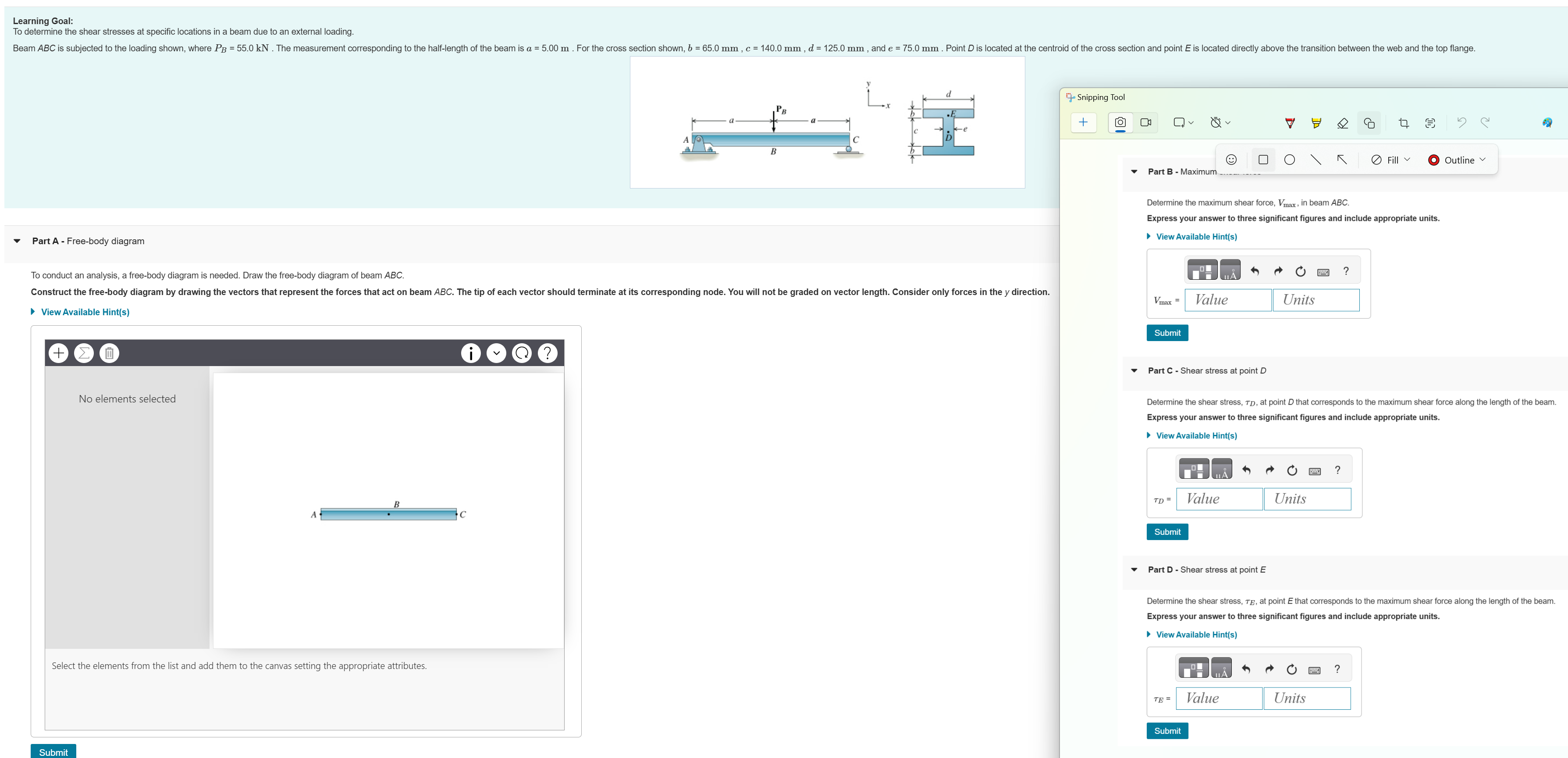 Learning Goal: To determine the shear stresses at