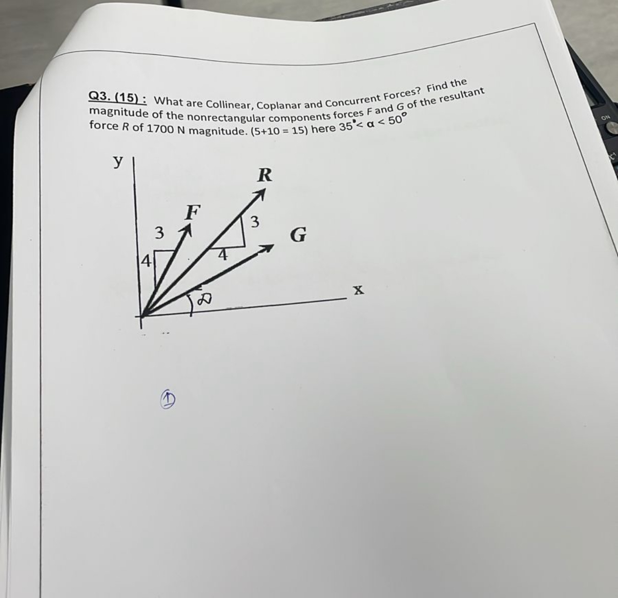 Q 3 . ( 1 5 ) : What are Collinear, Coplanar and