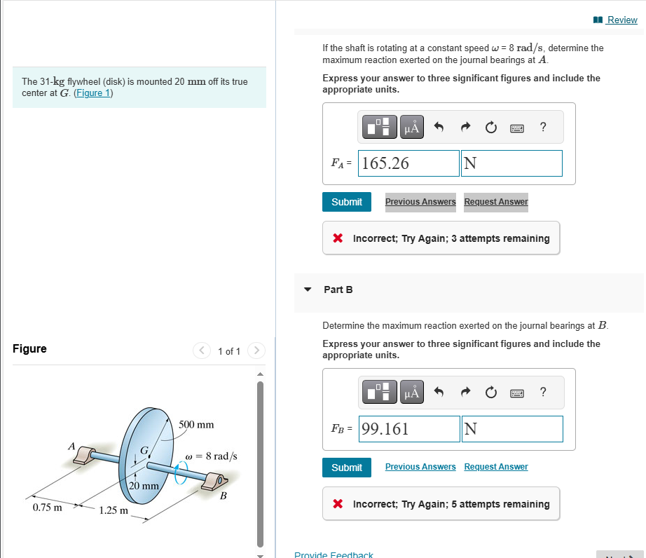Review The 3 1 - kg flywheel ( disk ) is mounted