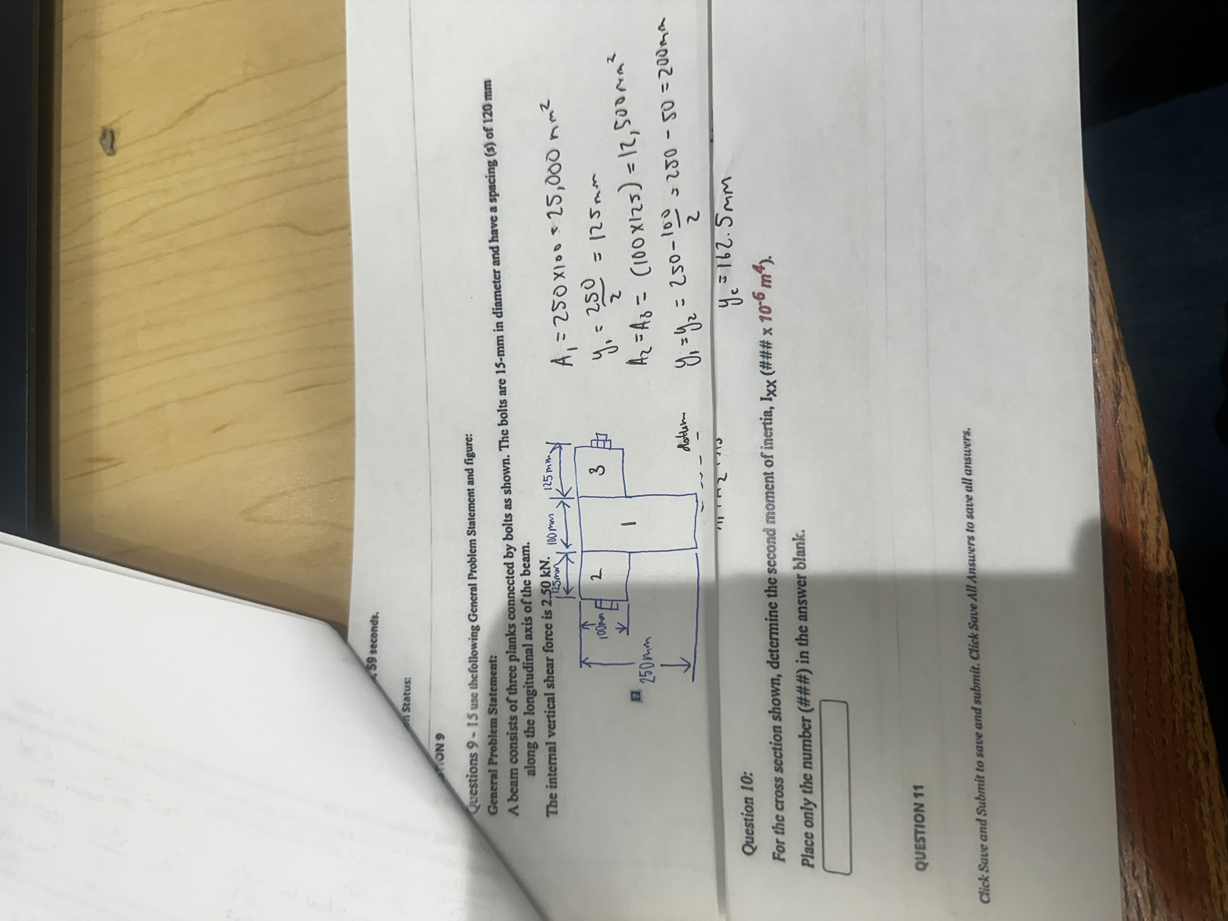 Questions 9 - 1 5 use thefollowing General