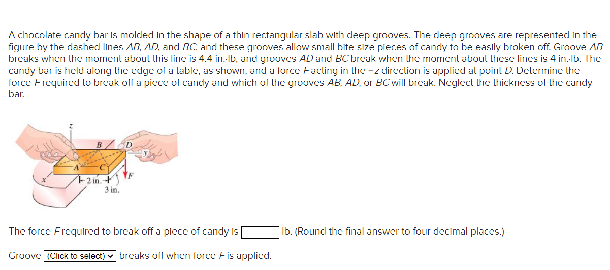 A chocolate candy bar is molded in the shape of a