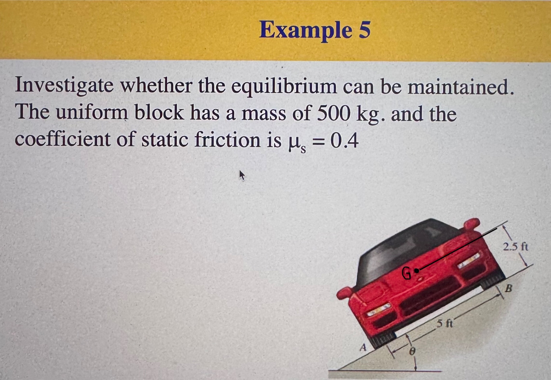 Example 5 Investigate whether the equilibrium can
