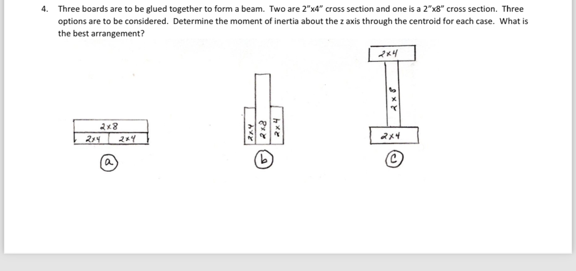 Three boards are to be glued together to form a