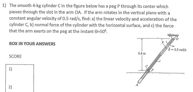 plz solve this with Kinematics must be done using