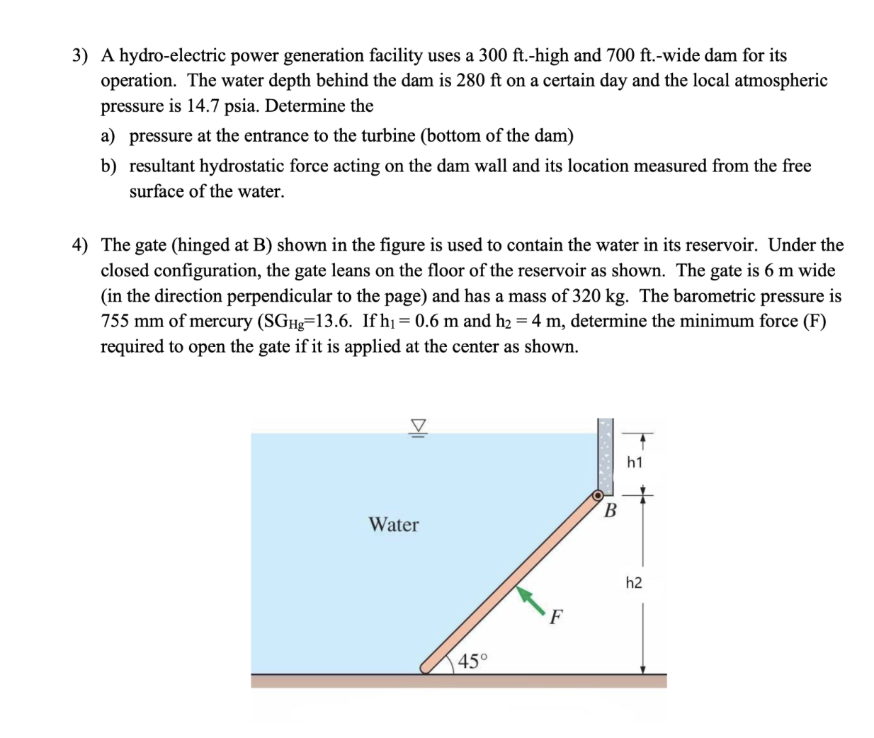 A hydro - electric power generation facility uses