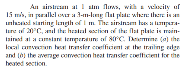 An airstream at 1 atm flows, with a velocity of \