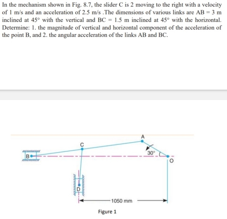 In the mechanism shown in Fig. 8 . 7 , the slider