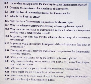 8 . 2 Upon what principle does the mercury - in -