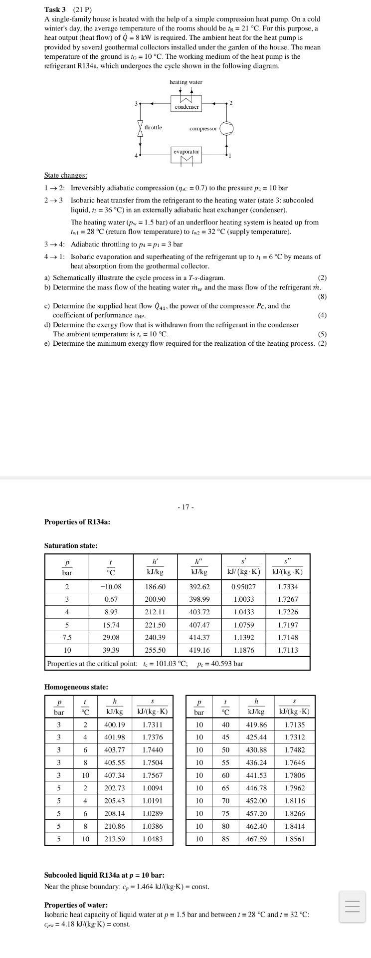 Task?A single - family house is heated with the