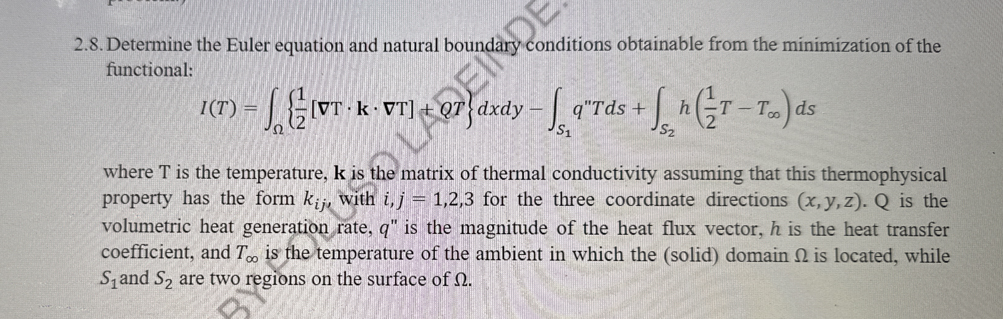 2 . 8 . Determine the Euler equation and natural