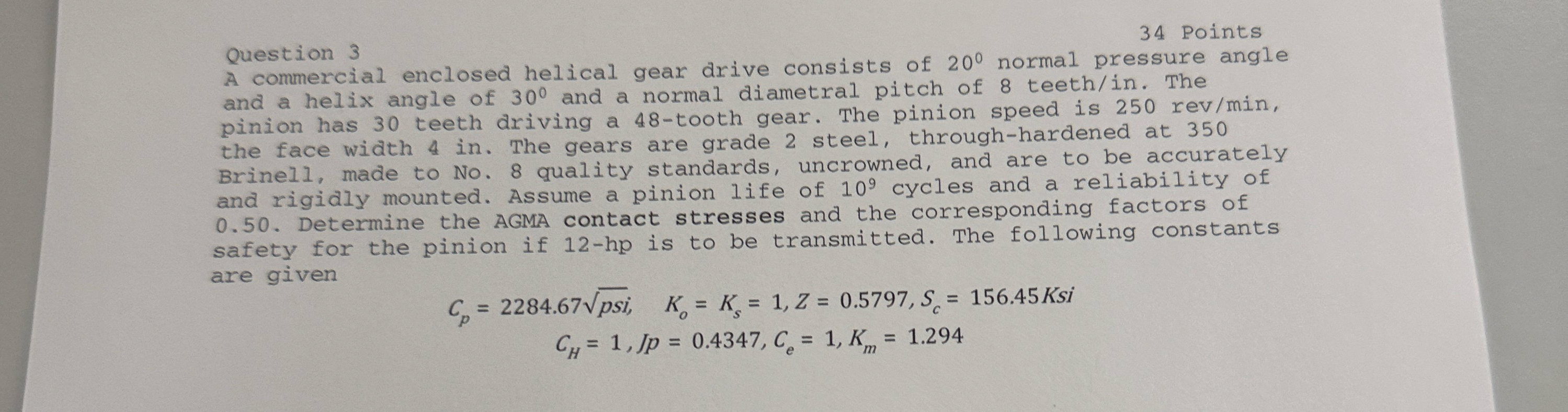 Question 3 3 4 Points A commercial enclosed