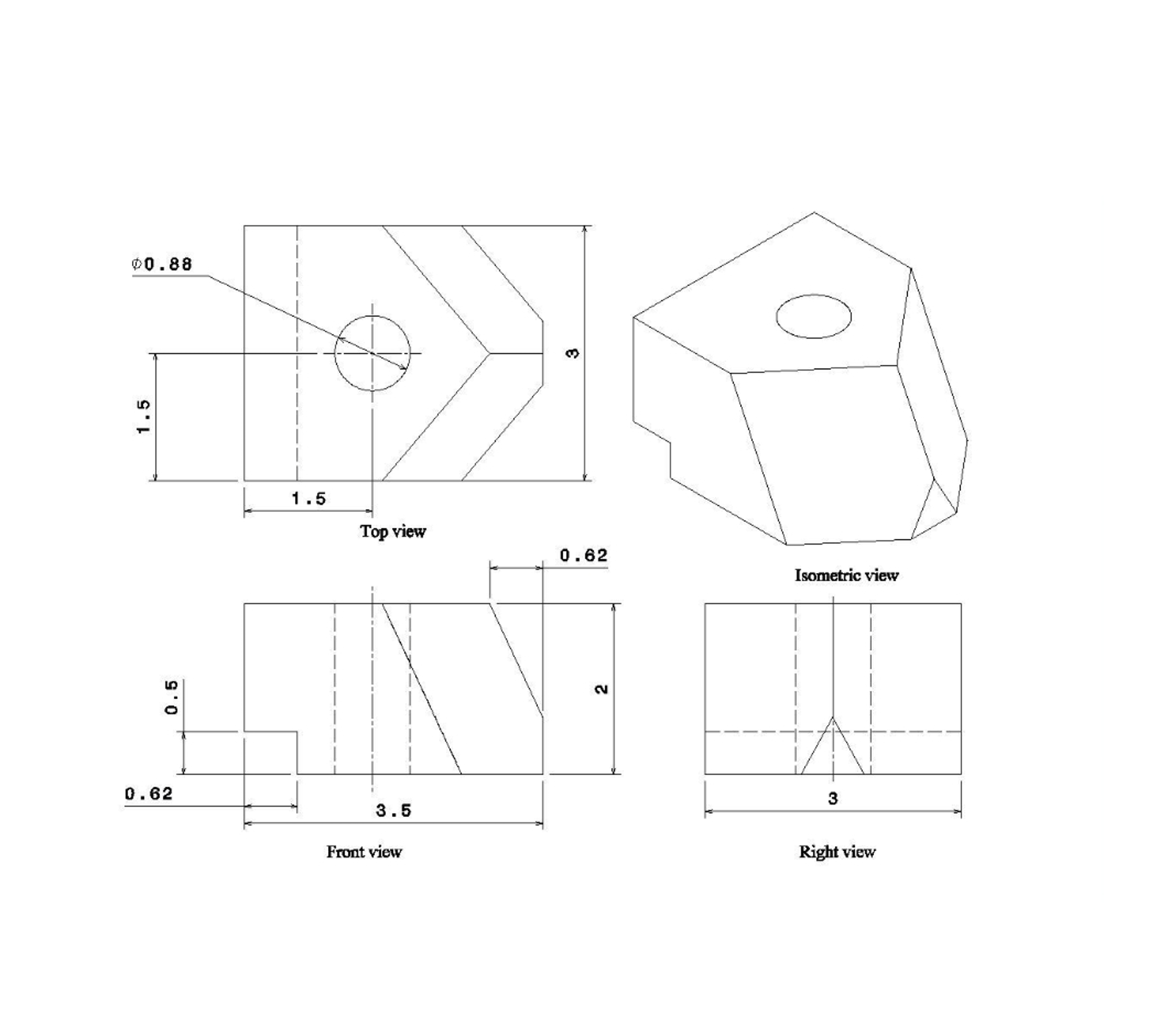 give the measurement include angles for the
