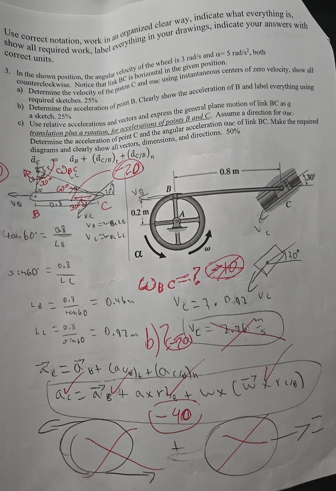 shers correct and with correct units. 3 . The