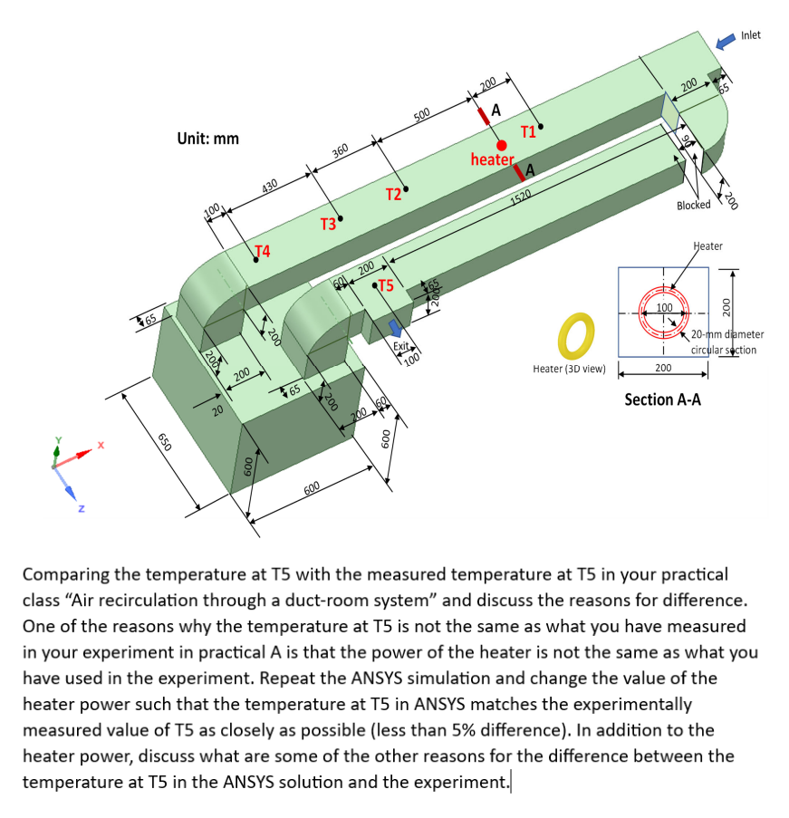 Comparing the temperature at T 5 with the