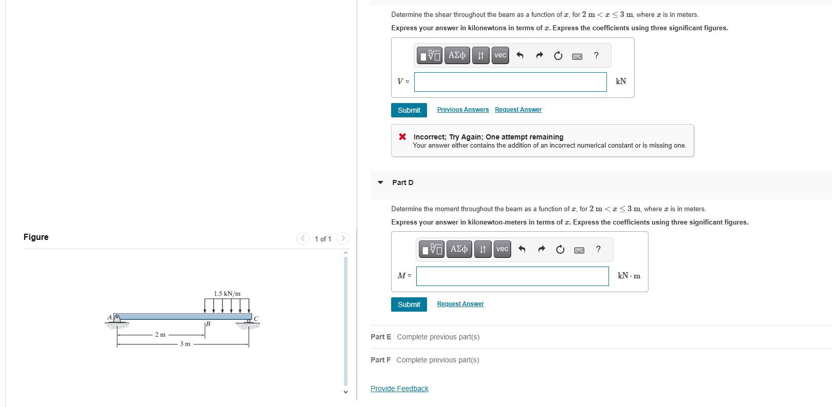 Consider the beam shown in ( Figure 1 ) . Follow