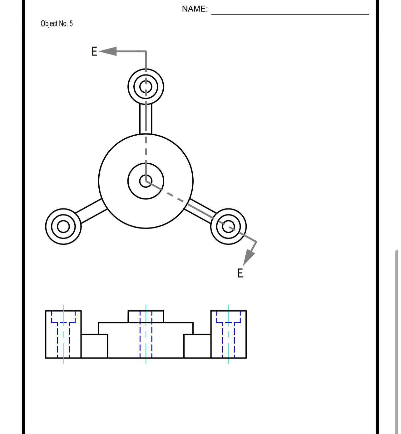 NAME: Object No . 5 I need section view