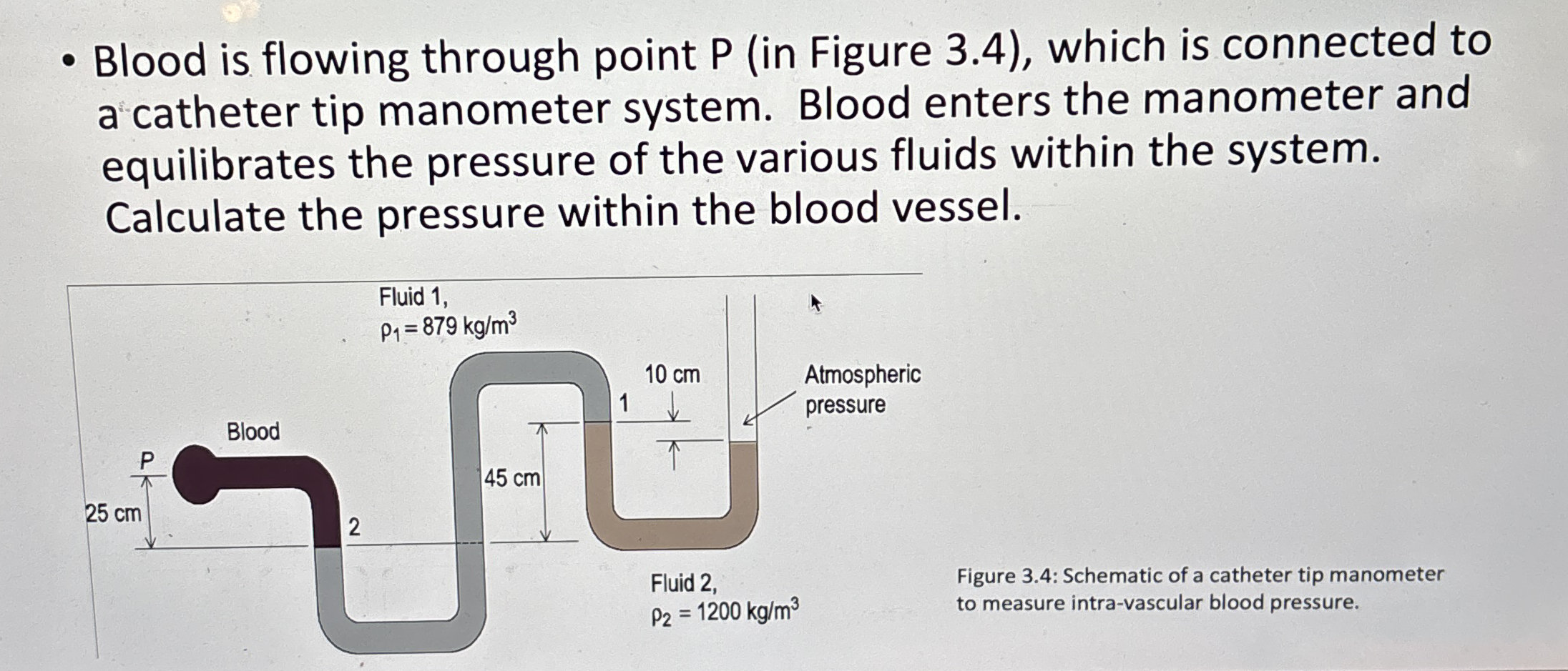 Determine the flow of fluid having a relative