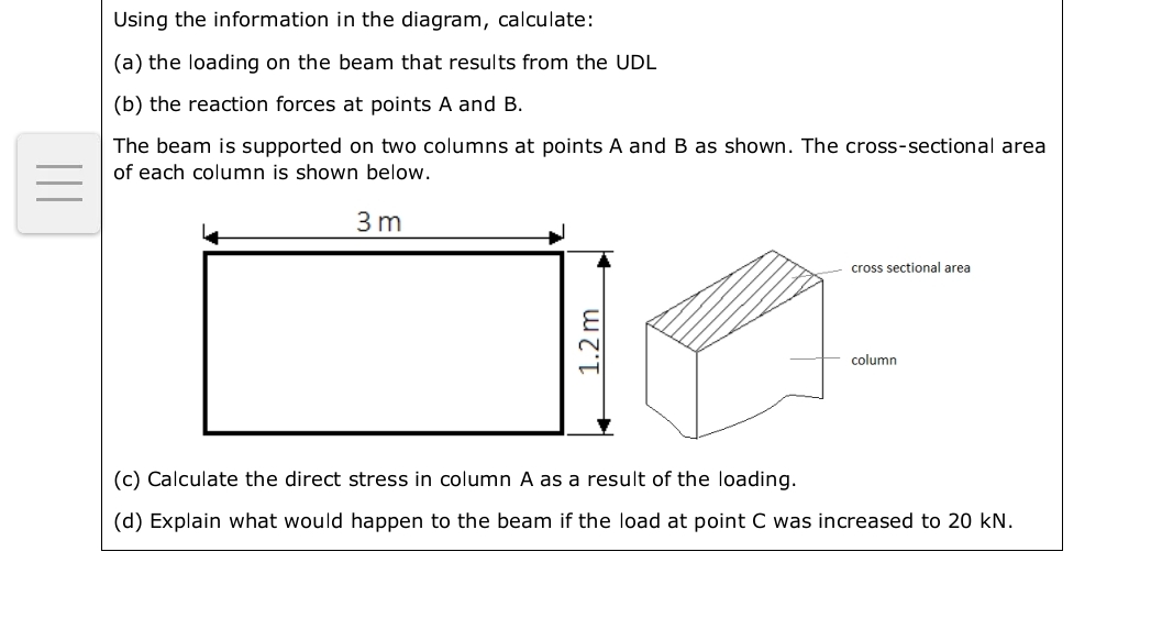 Using the information in the diagram, calculate: