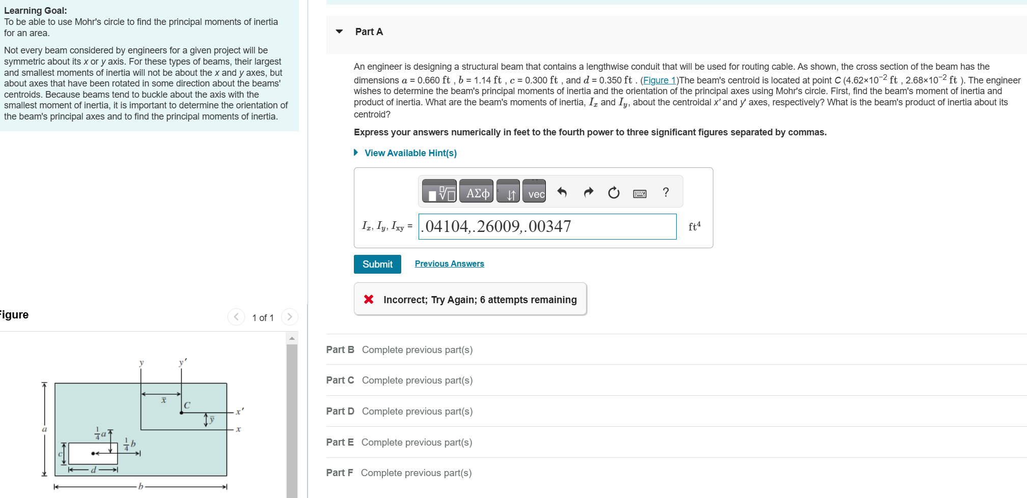 Learning Goal: To be able to use Mohr's circle to