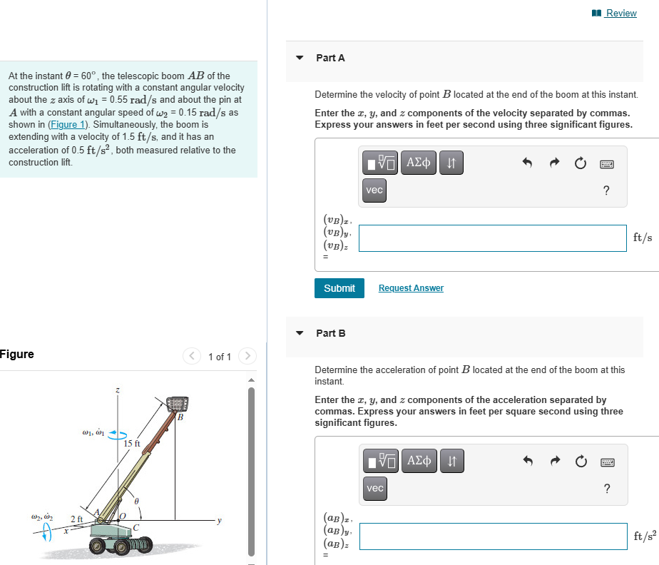 1 0 Review At the instant = 6 0 , the telescopic