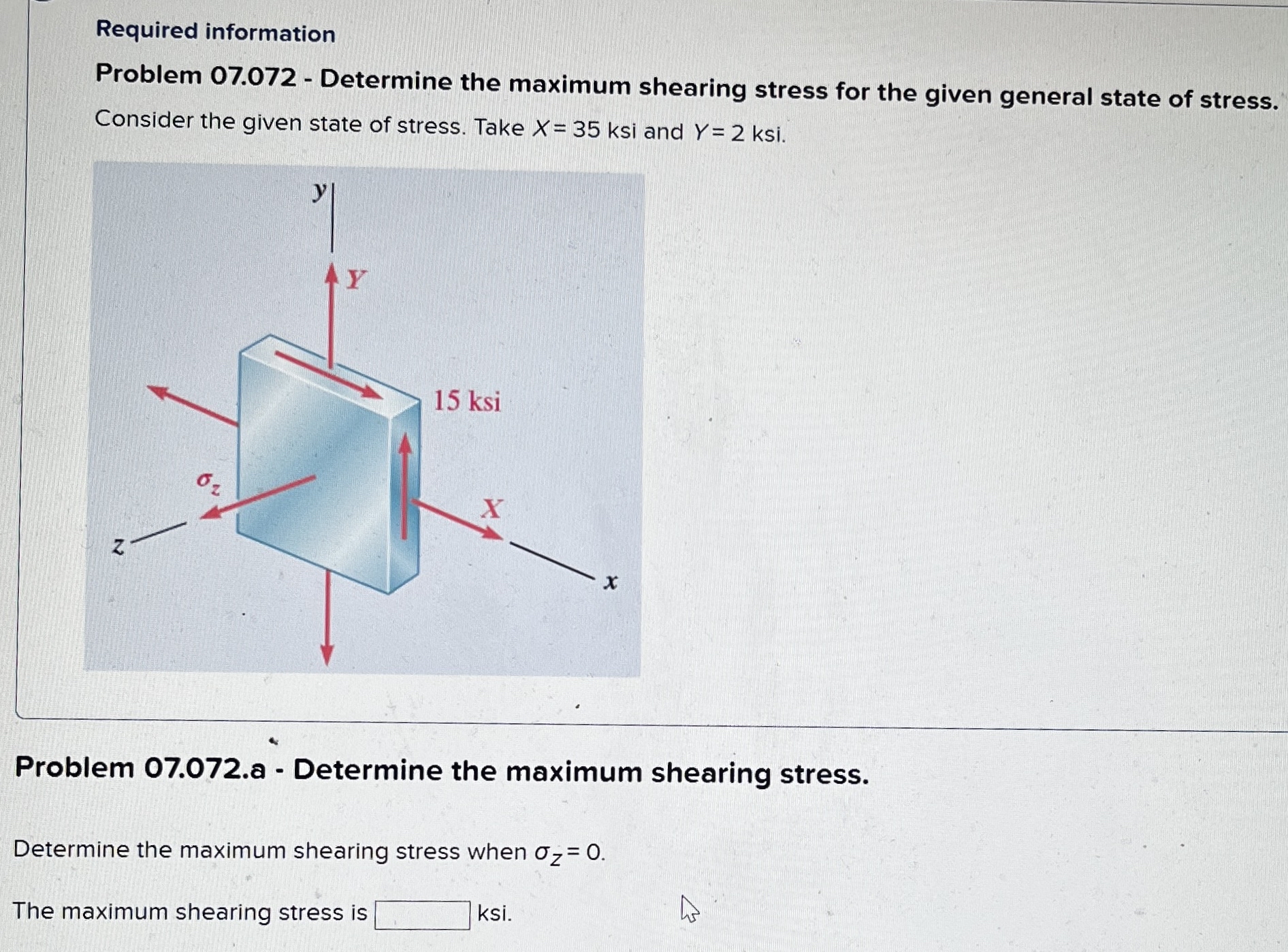 Required information Problem 0 7 . 0 7 2 -