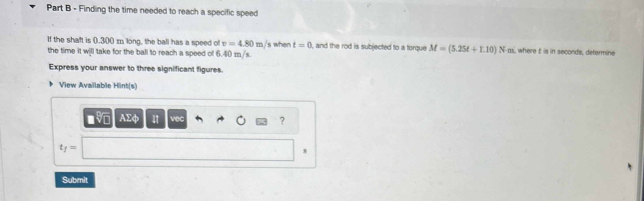 As shown, ball B , having a mass of 1 0 . 0 kg ,