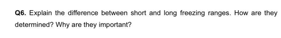 Q 6 . Explain the difference between short and