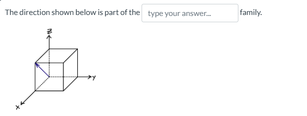 The direction shown below is part of the Blank