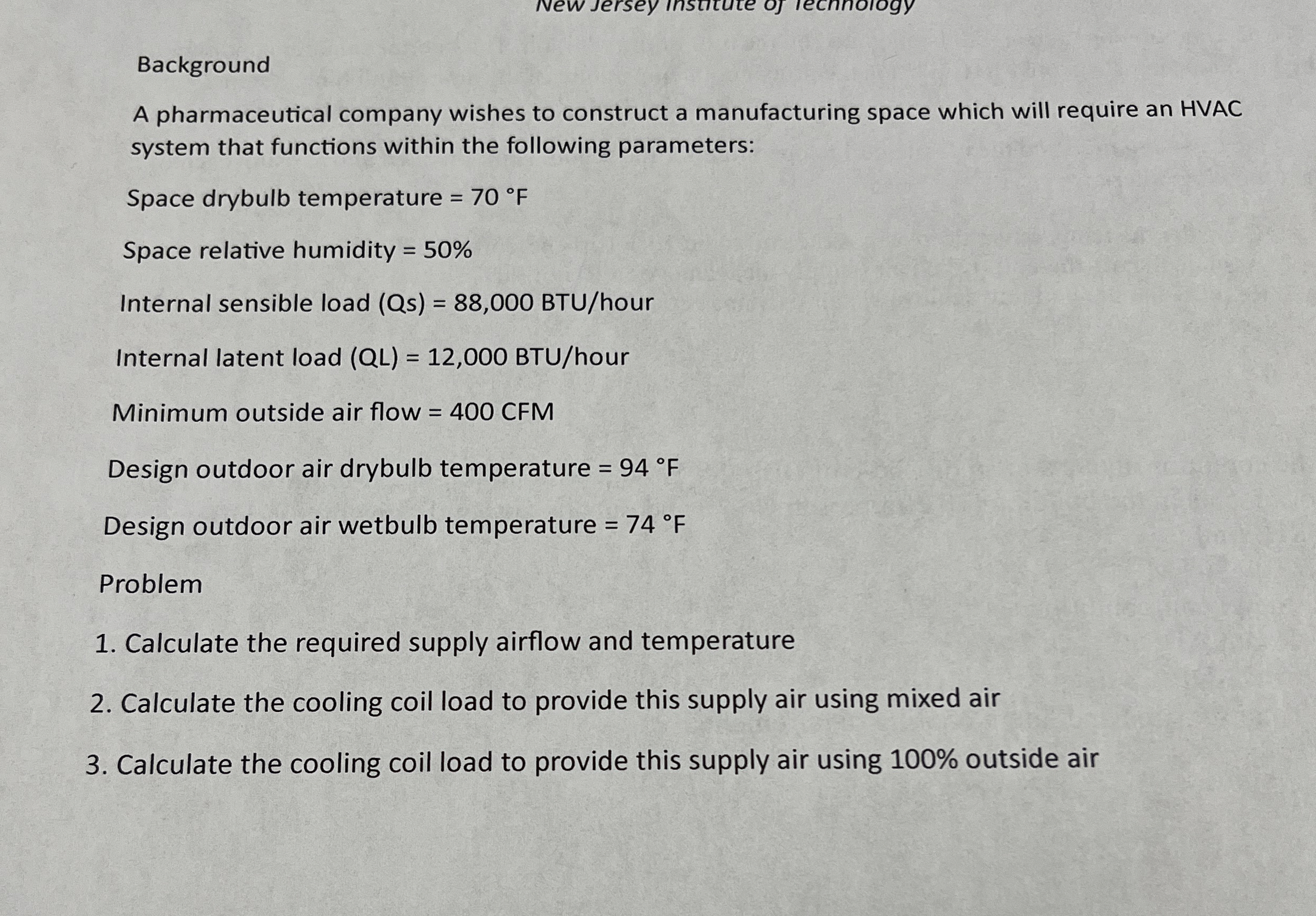 Background A pharmaceutical company wishes to