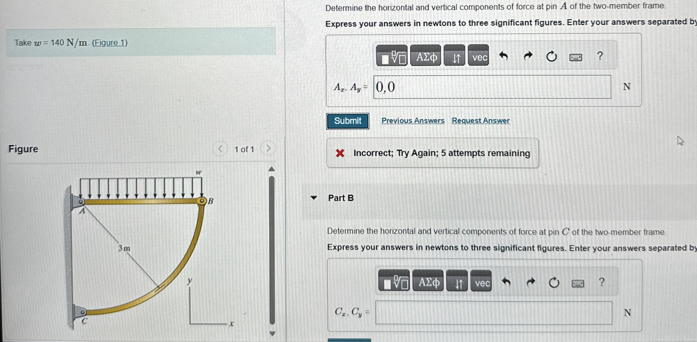 Determine the horizontal and vertical components