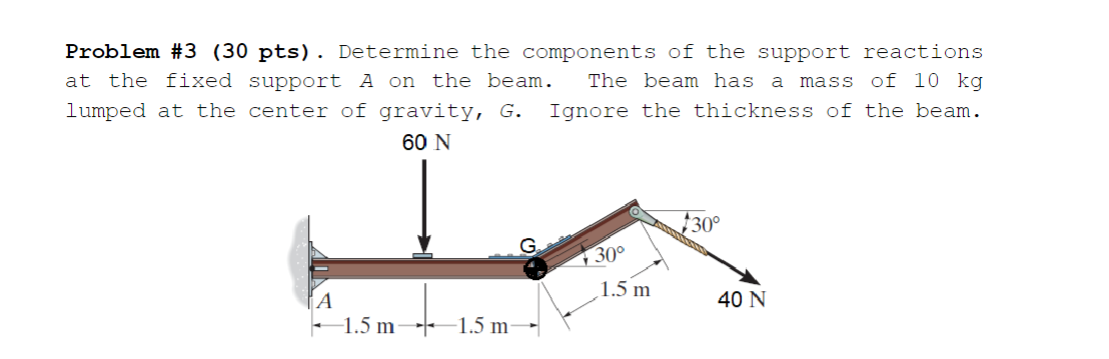 Problem \ # 3 ( 3 0 pts ) . Determine the