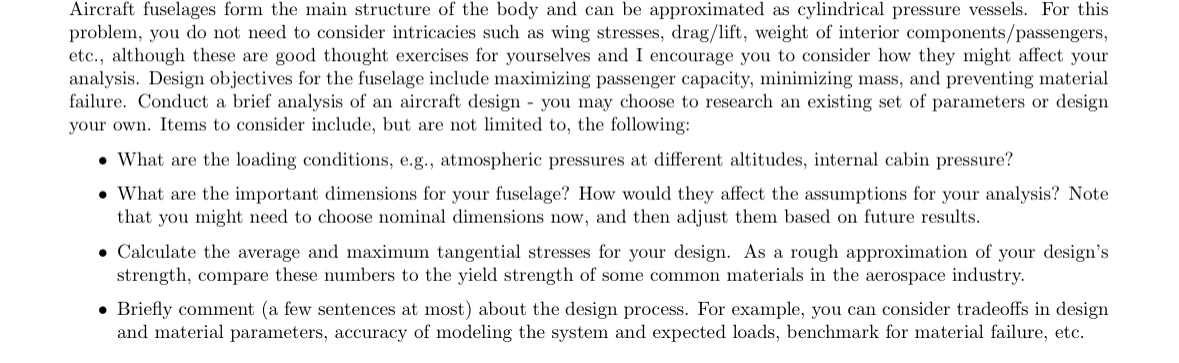 Aircraft fuselages form the main structure of the