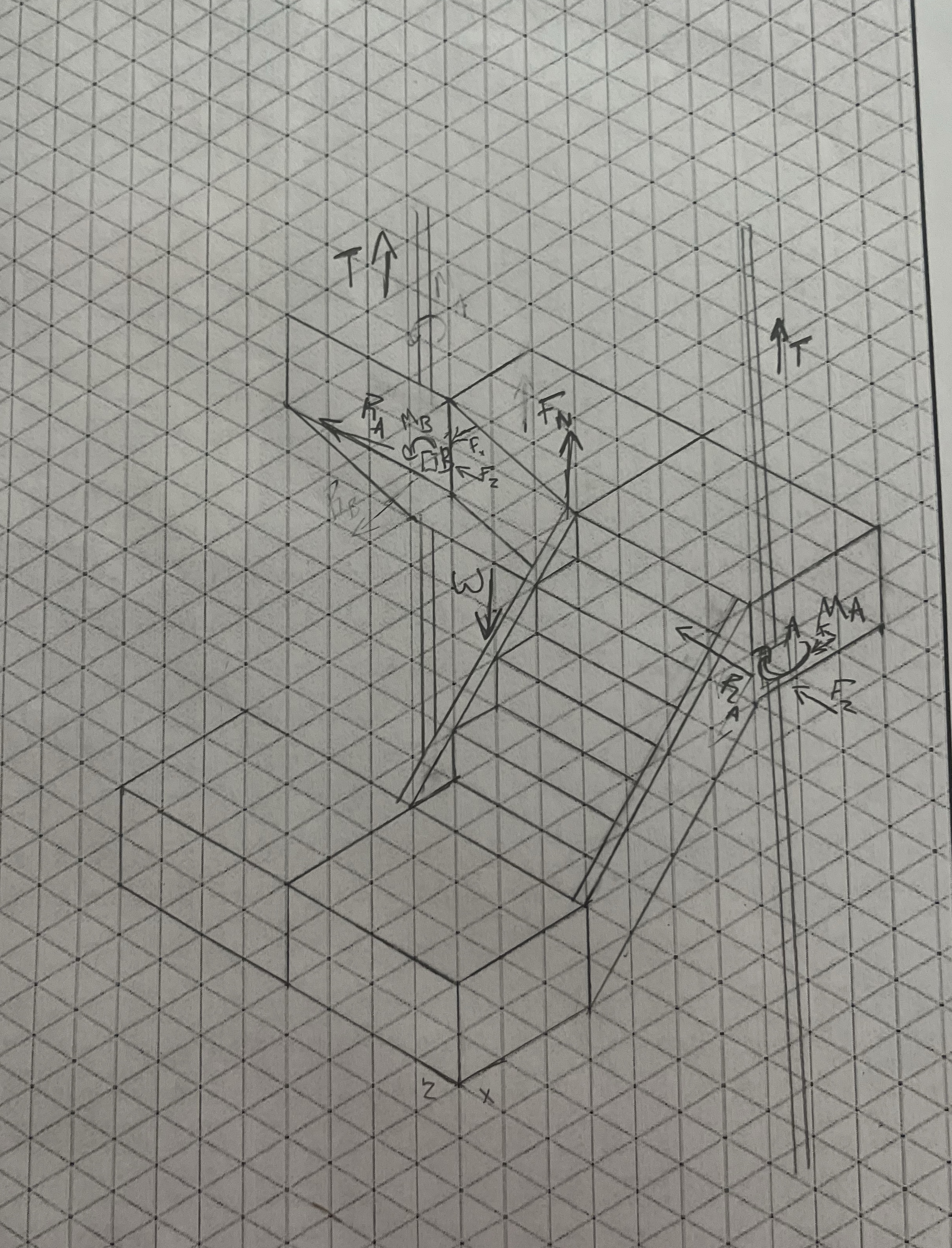 Can you solve this statics problem in terms of